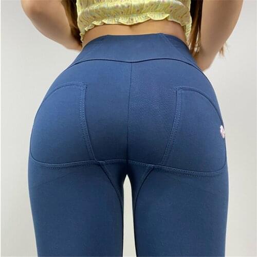 Melody Royal Blue Pants Stretch Women Workout Leggings Sports Push Up High Waist Tracksuit Bum Lifting Leggins