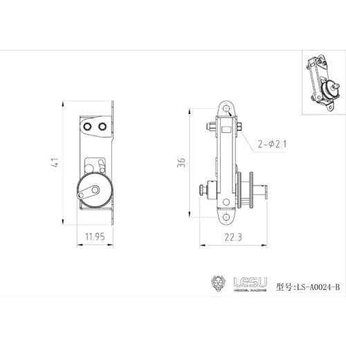 LESU Metal Manual Lock Winch Spare Parts for 1/14 DIY TAMIYA RC Dumper Model Tractor Truck Trailer Scania MAN Benz