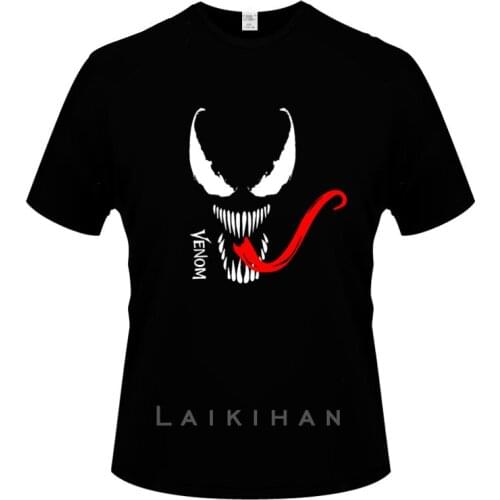 Fashion NOIZZY Venom Legends Tongue Shirt T shirt Men Short sleeve T-shirt Cotton Tops Design Short Sleeve Tee