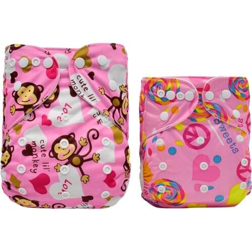 [Mumsbest] New Childrens Cloth Diaper Washable adjustable Cloth Nappies Reusable Ecological Diapers Panties For Children15-25kg