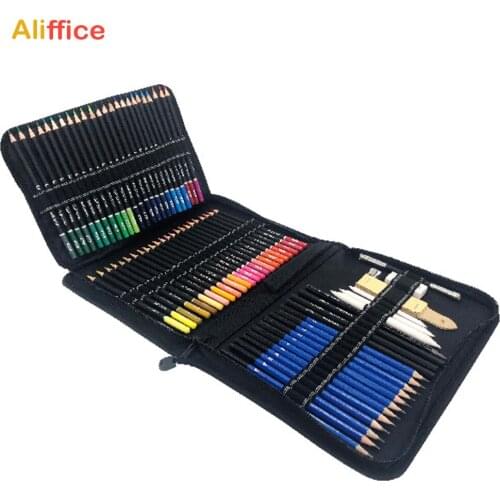 Supplies 95 Pieces of Drawing Pencil Set for Coloring Books New and Improved Premium Artist Soft Series Lead with Vibrant Colors
