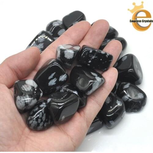 Natural Snowflake Obsidian Crystal Tumbled Bulk Healing Mineral Specime Gemstones Gem Raw Aquarium Decoration Gift
