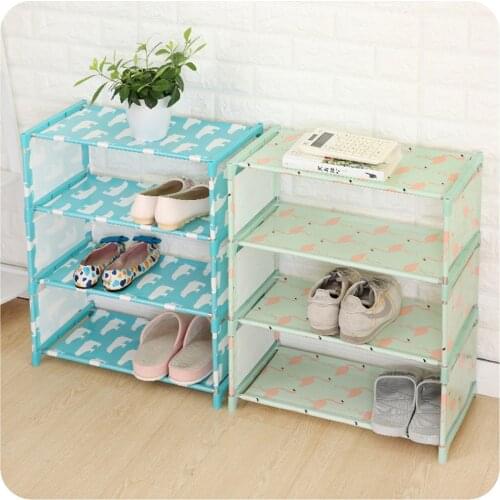 New Home Multi-Layer Assembled Shoe Rack Multifunctional Combined Shoe Simple Rack Plastic Storage And Finishing Rack