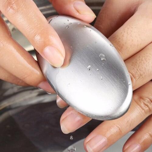 Practical Stainless Steel Soap Deodorize Garlic Onion Smell From Hands Magic Soap Eliminating Remove Odor Bath Soap Kitchen Tool