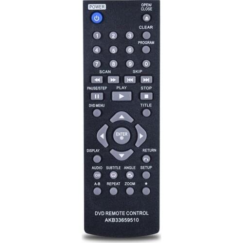 New AKB33659510 Remote Control suitable for LG DVD player Player DP122 DP520 DP522 DP822 DP932 DVX340