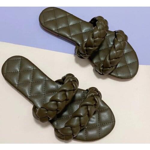 New Summer Fashion Design Weave Women Sandals flats Ladies Sandals Open Toe Shoes Colorful Candy Colors Sweet Casual style orang