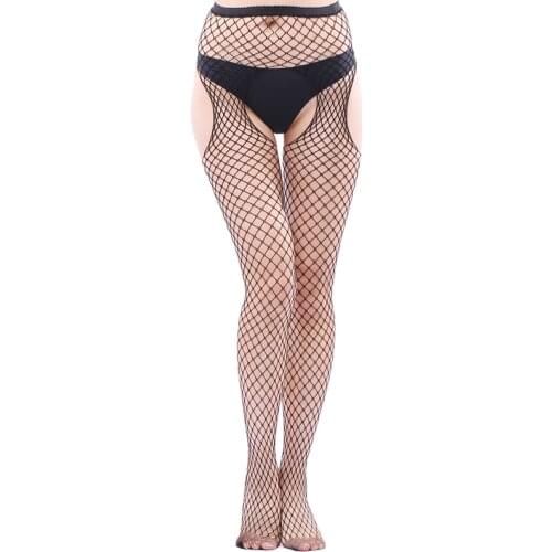 Sexy Women Pantyhose Open Crotch Long Stockings Erotic Fishnet Stocking Hollow Out Thigh Knee High Sexy Lingerie S3022