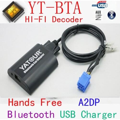 Yatour BTA Bluetooth Hands Free Call Smart Phone A2DP Music Car kits For RD3 Peugeot Citroen RB2 RM2 Van-bus With HI-FI HFP