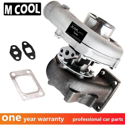 For Universal Turbo Turbocharger T3T4 T04E AR .57 Turbine 5 Bolts Flange Oil Cooled T3 T4 T04E .57 AR for 1.6L to 2.3L 400HP