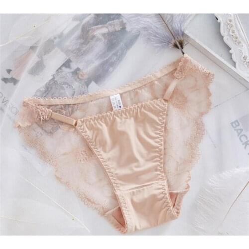 Women Panties Ultra-thin Hollow Underwear Women Low Rise Transparent Lace Sexy Panties Breathable Lingerie Panties Women