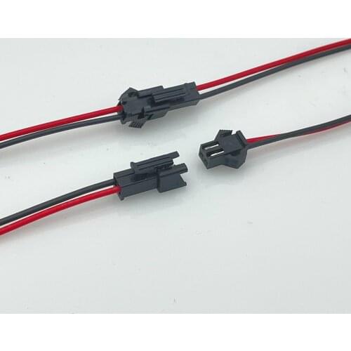 10pcs/5Pairs 15cm Long JST SM 2Pins Plug Male to Female Wire Connector cable pigtail Plug