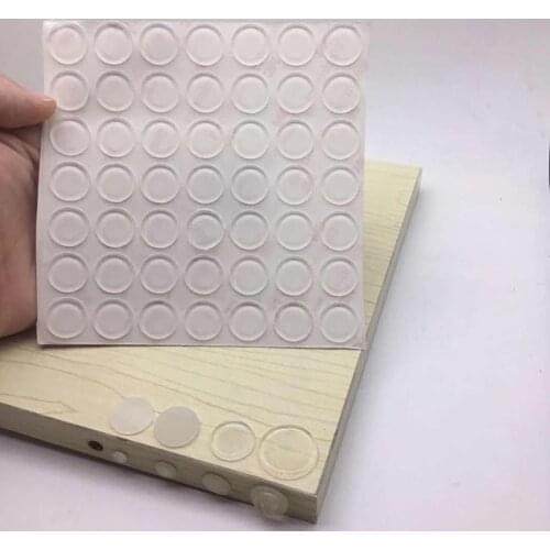 30-50pieces/lot Cabinet Door Bumper 3M self-adhesive Silicone feet pads rubber bumper damper shock closet Furniture Accessorie