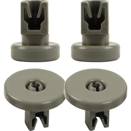 4Pcs Universal Dishwasher Upper & Lower Basket Wheel For AEG Favorit Zanussi