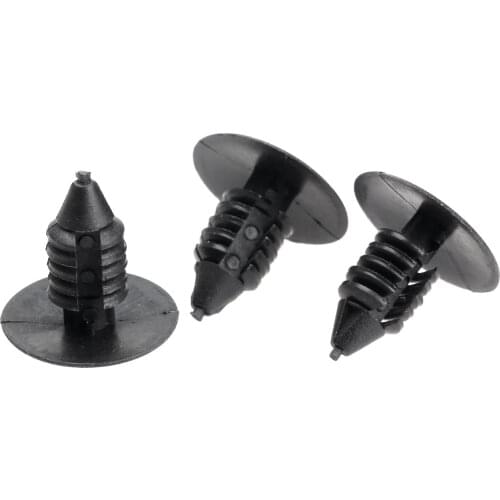 50Pc Auto Fender Bumper Shield Retainer Fasteners Clip Fit 7.8mm Hole For G M Ford Chrysler AMC Replace Plastic Rivets Car Clips