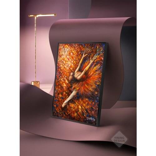 Abstract Colorful Pictures Canvas Painting Dancing Girl Quadro Posters Prints Wall Art For Living Room Home Decorative Paintings