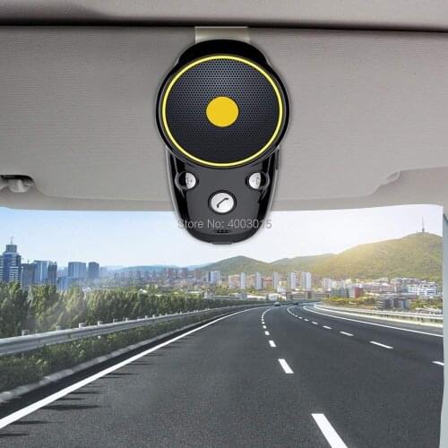 Bluetooth Handsfree Car Kit Audio Noise Cancelling Wireless Auto Speakerphone Adapter For Mobilephone Clip On Sun Visor