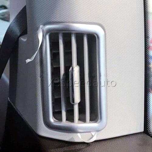 For Volkswagen Atlas Teramont 2017-18 Rear Below 3rd Row Air Vent Outler Cover Trim 2pcs Matt Car-styling