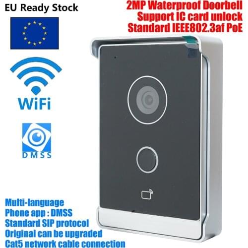 DH Logo Multi-language VTO2211G-WP VTO2211G-P 802.3af PoE IP Villa Doorbell,Video intercom,IP Door Phone,P2P Cloud,Door Station