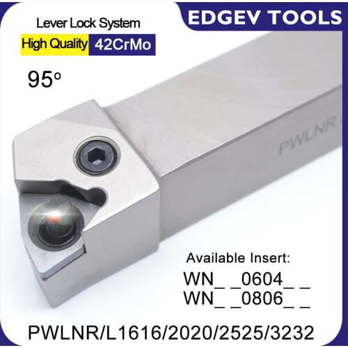 EDGEV Tool Holder PWLNR2020K06/08 PWLNL2020K06/08 CNC Metal Lathe Accessories External Turning Toolholder For WNMG0604 WNMG0804