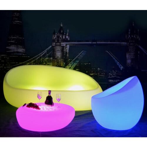 SK-LF40K L180*W88*H86cm Lumineux Led Sofa Chair Coffee Bar Furniture Factory Direct Sale Free Shipping 1pc