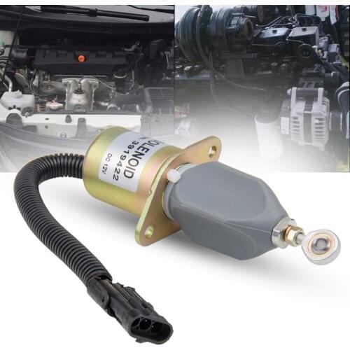 Carbole High Performnce Fuel Shut Off Solenoid 2-1/2 bolt For Ford Cummins Diesel Engine 8.3L 5.9L