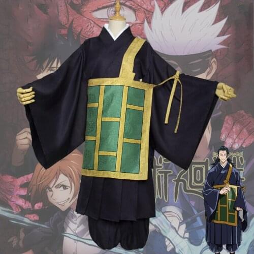 Anime Jujutsu Kaisen Getou Suguru Cosplay Costume Japanese Monk Outfits Cassock Adult Fancy Suit Halloween Carnival Uniforms