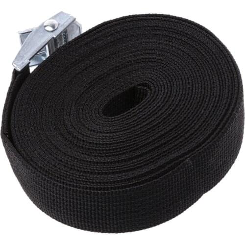 Tie Down Strap Strong Ratchet Belt Luggage Bag Cargo Lashing With Metal Buckle