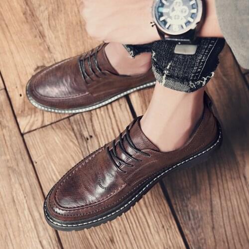 Mens Comfortable Shoes Men Leisure Shoes Casual Mens Sneakers Autumn Leather Boots Oxford Shoe Fashion Summer For