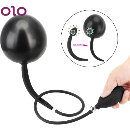 OLO Prostate Massage Vagina Anus Dilator Inflatable Anal Plug Adult Games Sex Toys For Woman Butt Plug Erotic Products Sex Shop