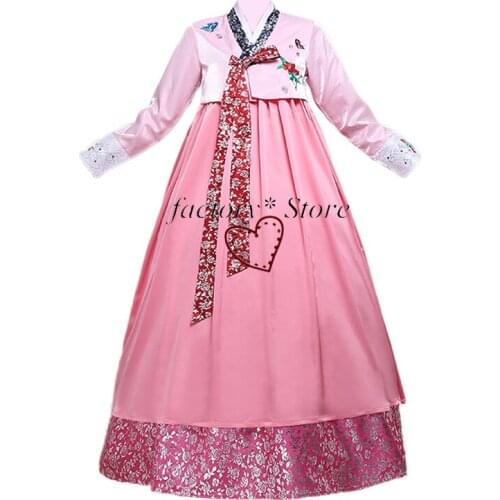 Hanbok Dress Korean Wedding Dress Costume North Korean Costume Adult Fresh Family Service Korean Fashion Clothing