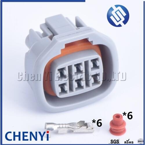 2 Set 6 Pin C6S-194G 6189-0029 1JZ-GTE 2JZ-GTE IAC Accelerator Throttle Pedal Plug PCB Socket For Toyota Suzuki ECU ICM Ignitor