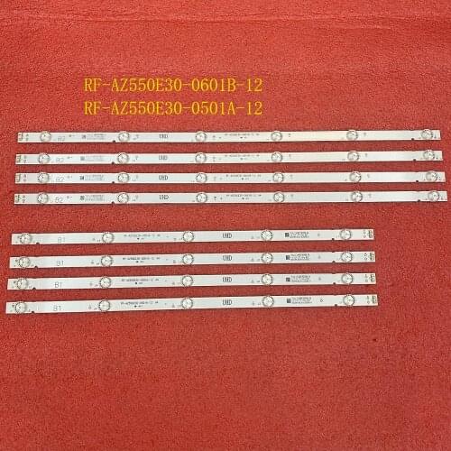 8pcs/set LED Backlight Strip For Philco PTV55U21 LG 55UJ6300 55UJ6200 55UJ6000 55LJ620V 55UJ620V RF-AZ550E30-0601B-12 0501A A4