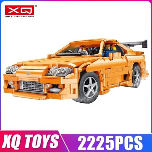 XQ QC018 High-Tech Car Toys The MOC 1:12 Toyota Supra A80 RacingCar Model Building Blocks Bricks for Kids Christmas Gifts