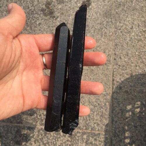 2pcs large big energy stone natural black quartz crystal wand reiki healing crystals mineral rock wicca wand spiritual gemstone