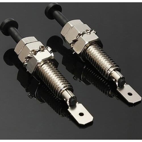 2pcs Hood Door Pin Switch Adjustable Alarm Light Hood Screw Universal Car Alarm Security Adjustable Auto Truck