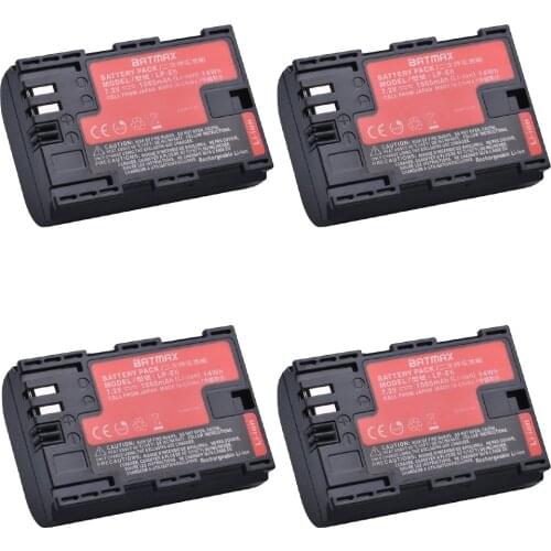 Batmax LP-E6 LP E6 LP-E6N lp e6 battery with Japan Cells for Canon DSLR EOS 5D 5DS R Mark II Mark III 60D 60Da 7D 70D 80D 90D