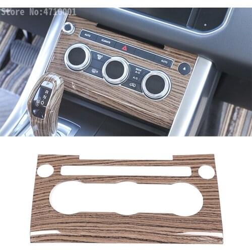 Sands Wood Car Center Console Air Conditioner Volume Mode Decoration Frame Trim Accessories For Range Rover Sport 2014-2017