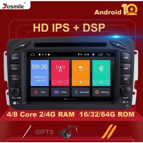 IPS DSP 4GB RAM 2din Android 10 Car DVD Player For Mercedes Benz CLK W209 W203 W463 W208 Multimeida GPS Radio Stereo Camera RDS