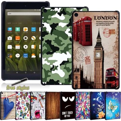 Anti-fall Tablet Case for Amazon Fire 7 (5th/7th/9th Gen)/Fire HD 8(2016/2017/2018)/Fire HD 10(2015/2017/2019) with Alexa
