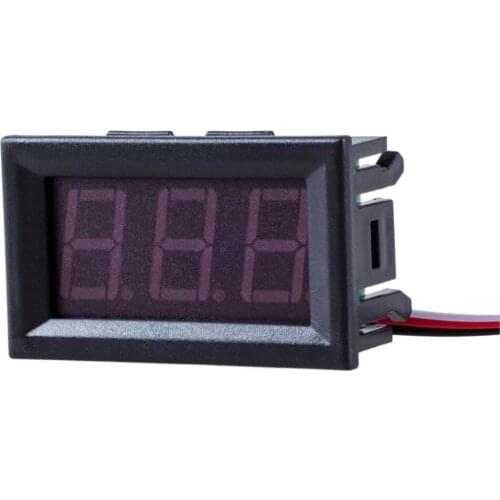 1pc DIY Mini Voltmeter Tester Digital Voltage Test Battery DC 0-30V 0-100V 3 Wires Red Green Blue for Auto Car LED Display Gauge