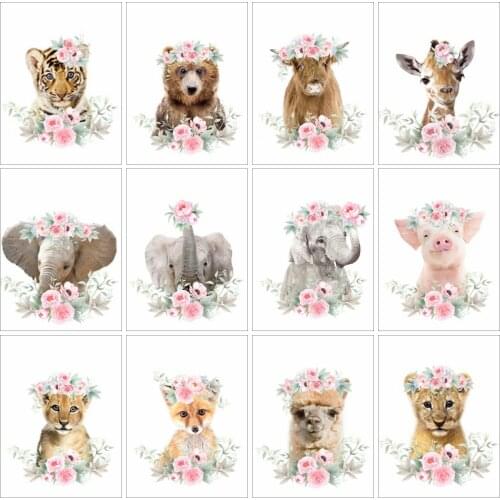 EverShine Diamond Embroidery Eelphant Coss Stitch Diamond Mosaic Animals Rhinestones Art Bead Picture Kits Handmade Home Decor
