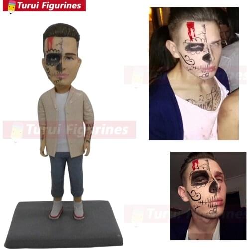 Halloween boy ghost pop figurines miniature sculpt art work birthday gift game figurines brolly sexy anime figurine sculpture