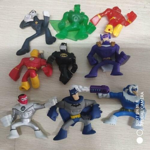 Lot of 9pcs 2.5" DCU Universe Action League Flashpoint Falsh Manhunter Sinestro Citizen Cold Squad Figure Toys