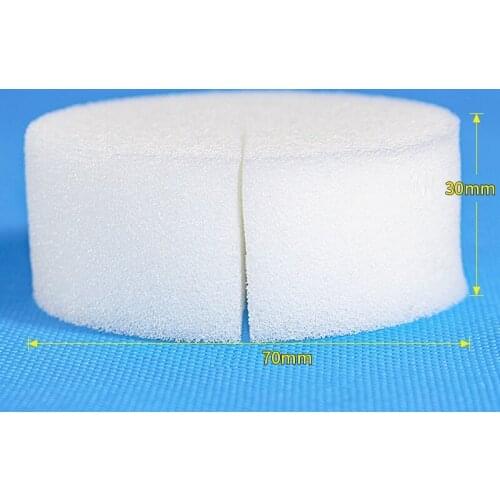 50pcs 70mm by 30mm White Nursery Sponge Gardening Supplies Roof Planting Vegetables Soilless Hydroponics Sponge