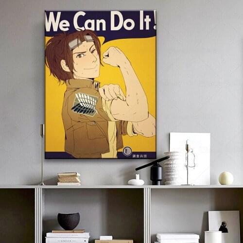 Hange Zoe Attack On Titan Anime Manga Decoration Home Decor Canvas Painting Living Room Wall Art Picture Poster Print