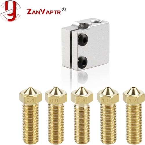 E3D Volcano Nozzle kit - Volcano Hotend of Extrusion Head kit / Heated Aluminum block + 5 Nozzle for 3D printer