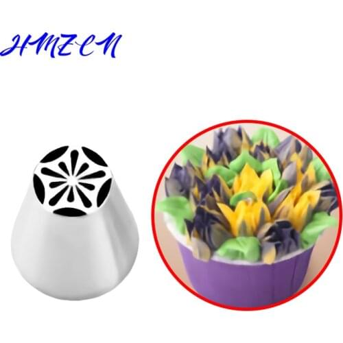 HMZCN Pastry Nozzles Puffing Flower Fondant Cream Nozzle Pastry Stainless Steel Icing Piping Nozzles Baking Decorating Molds
