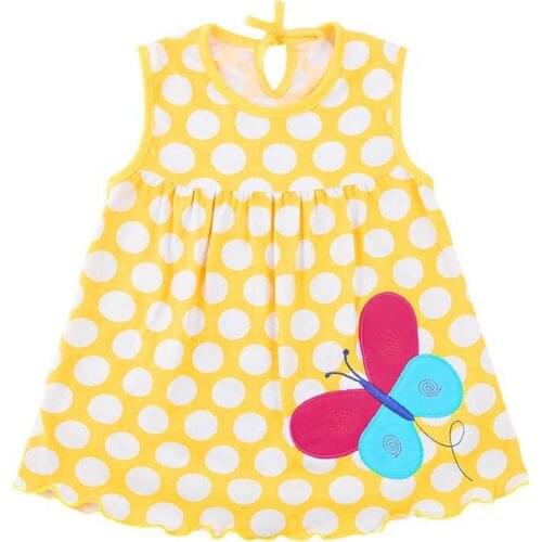 Summer Baby Girl T-shirt Floral Cotton Baby Kids T Shirt Girls Sleeveless Baby Girl T-shirt Infant Children Clothing 0-24 Months