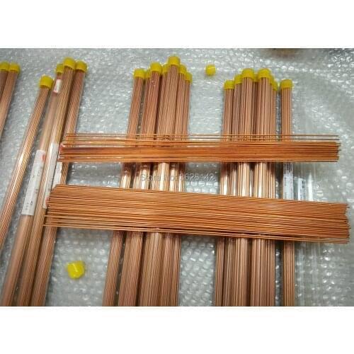 Copper tube 2.0 2.1 2.3 2.6 2.7 2.8 2.9 3.0mm 400mmL electrode edm tube edm pipe for edm drilling machine