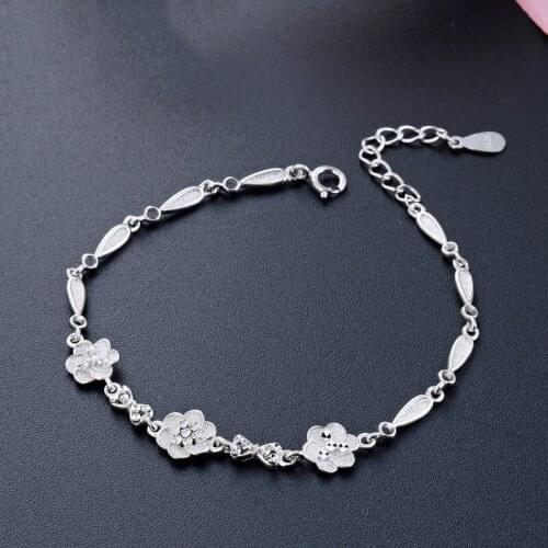 Fashion Bracelet For Women Genuine 925 Sterling Silver Bracelet Jewelry Accessories Anniversary Gift For Lady Party Decoration